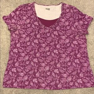 🦄3/$30 Purple floral blouse